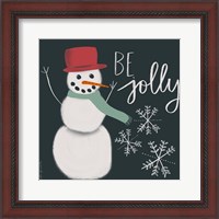 Framed 'Jolly Snowman' border=