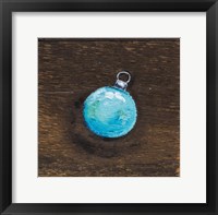 Blue Bulb Framed Print