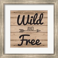 Framed 'Wild & Free' border=