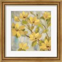 Framed 'Golden Bloom I Neutral' border=