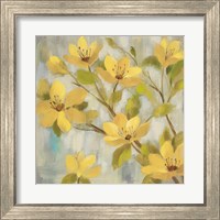 Framed 'Golden Bloom I Neutral' border=