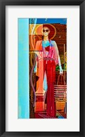 Lady on Display II Framed Print