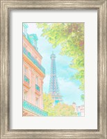 Framed Eiffel Tower Pastel