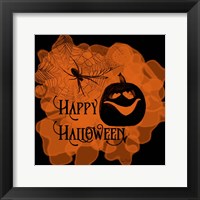 Happy Halloween Pumpkin Framed Print