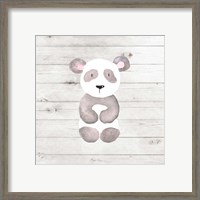 Framed 'Watercolor Panda' border=