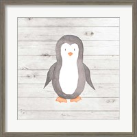 Framed 'Watercolor Penguin' border=