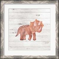 Framed 'Water Color Dino' border=