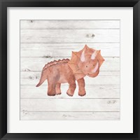 Framed 'Water Color Dino' border=