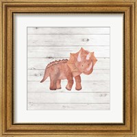 Framed 'Water Color Dino' border=