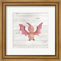 Framed 'Water Color Dino V' border=