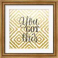 Framed 'You Got This' border=