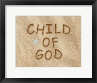 Framed Child of God Sand