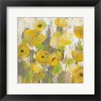 Framed Floating Yellow Flowers IV