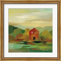 Framed 'October Farm II v2' border=