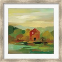 Framed 'October Farm II v2' border=