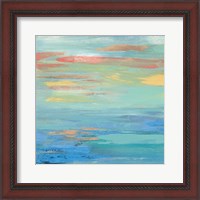 Framed 'Sunset Beach I Bright' border=