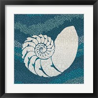 Framed 'Sea Glass III' border=