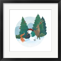 Winter Friends III Framed Print