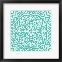 Amadora Blue - Tile VIII Framed Print