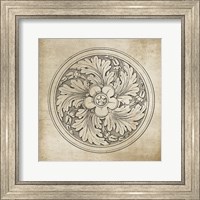 Framed 'Rosette II Neutral' border=