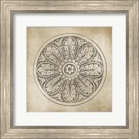 Framed 'Rosette VIII Neutral' border=