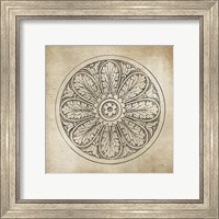 Framed 'Rosette VIII Neutral' border=