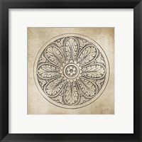 Framed 'Rosette VIII Neutral' border=