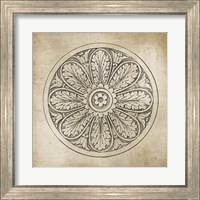 Framed 'Rosette VIII Neutral' border=