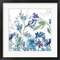 Colors of the Garden III Cool Shadows Framed Print