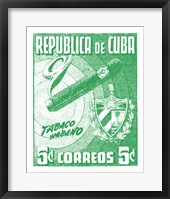 Cuba Stamp XI Bright Framed Print