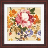 Framed 'Summer Garden III' border=