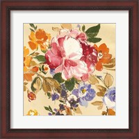 Framed 'Summer Garden III' border=