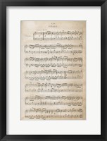 Framed Sheet of Music IV