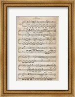 Framed Sheet of Music III