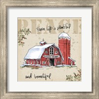 Framed 'Country Christmas I' border=