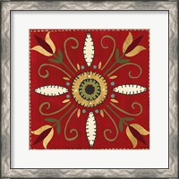 Framed 'Festive Tiles I' border=