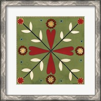 Framed 'Festive Tiles II' border=