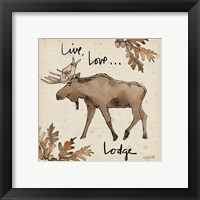 Framed 'Lodge Life IV' border=