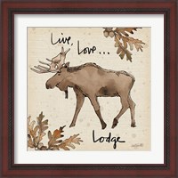 Framed 'Lodge Life IV' border=