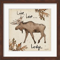 Framed 'Lodge Life IV' border=