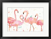 Framed Flamingo Fever I