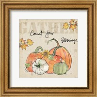 Framed 'Be Thankful IV' border=