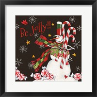 Framed Sweet Snowmen II Black