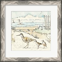 Framed 'Coastal Breeze XII' border=