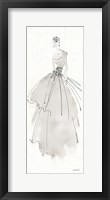 La Fashion II Gray Framed Print