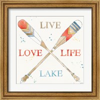 Framed 'Lakehouse V Red' border=