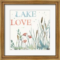 Framed 'Lakehouse VI Red' border=