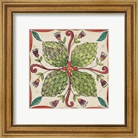 Framed 'Farmers Feast Tiles III' border=