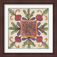 Framed 'Farmers Feast Tiles II' border=