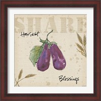 Framed 'Farmers Feast  Harvest III' border=